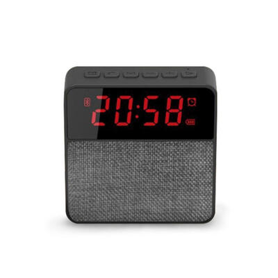 Clock Speaker Bluetooth Wireless Column 35mm Audio Cable TF Card Udisk FM Radio Portable Bluetooth Speakers