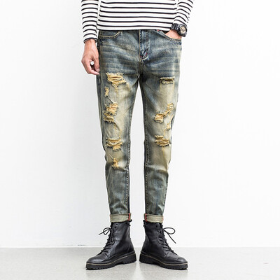 〖Follure〗Men Slim Hole Zipper Denim Jeans Skinny Frayed Pants Distressed Rip Trousers
〖Follure〗Men Slim Hole Zipper Denim Jeans Skinny Frayed Pants Distressed Rip Trousers