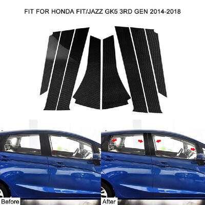 Car Window B-column Sticker Vehicle B-pillar Carbon Fiber Cover Fit For Honda FitJazz GK5 3RD GEN 2014-2018 Car Window Styling 8p
Car Window B-column Sticker Vehicle B-pillar Carbon Fiber Cover Fit For Honda FitJazz GK5 3RD GEN 2014-2018 Car Window Styling 8p