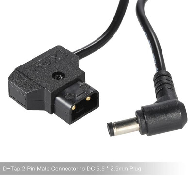 D-Tap 2 Pin Male Connector to DC 55 25mm Plug Power Cord Cable for BMCC BMPC DSLR Rig Power Supply 113cm in Length
D-Tap 2 Pin Male Connector to DC 55 25mm Plug Power Cord Cable for BMCC BMPC DSLR Rig Power Supply 113cm in Length