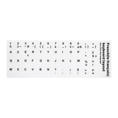 English QWERTY Replacement Keyboard Sticker with Big Letters Non-Transparent Universal for Laptop Notebook
English QWERTY Replacement Keyboard Sticker with Big Letters Non-Transparent Universal for Laptop Notebook