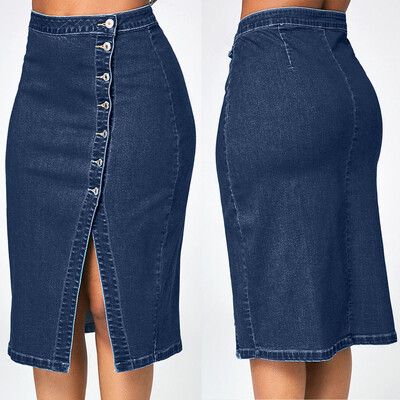 Roseonmyhand Women Fashion Denim Pencil Skirt High Waisted Blow Knee Blue Jeans Skirts
Roseonmyhand Women Fashion Denim Pencil Skirt High Waisted Blow Knee Blue Jeans Skirts