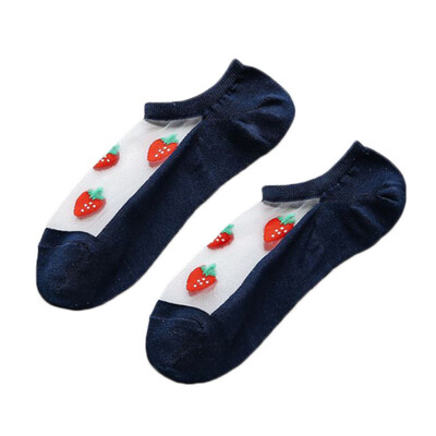 Women Summer Girls Fruit Breathable Ultrathin Thin Section Transparent Lace Elastic Short Socks
Women Summer Girls Fruit Breathable Ultrathin Thin Section Transparent Lace Elastic Short Socks