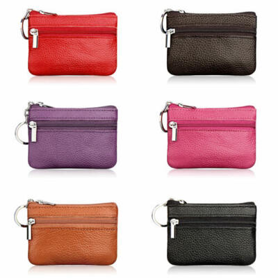 Women Leather Coin Card Key Ring Wallet Pouch Mini Purse Zipper Small Change Bag
Women Leather Coin Card Key Ring Wallet Pouch Mini Purse Zipper Small Change Bag