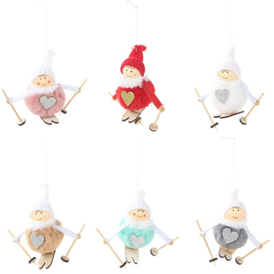 Skiing Plush Angel Christmas Drop Ornaments Christmas Tree Decoration Kids Gift For Holiday Festive Home Decor
Skiing Plush Angel Christmas Drop Ornaments Christmas Tree Decoration Kids Gift For Holiday Festive Home Decor
