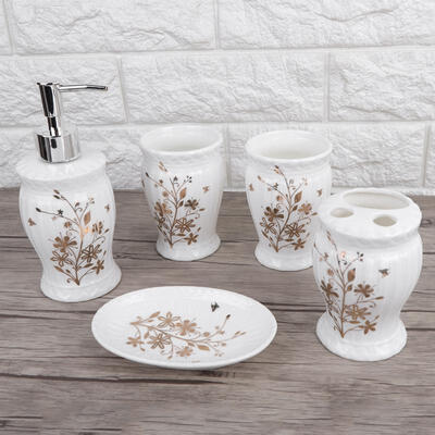 Greensen 5PCS Ceramic Marble Bathroom Set Toothbrush Cup Holder Toilet Storage Accessories
Greensen 5PCS Ceramic Marble Bathroom Set Toothbrush Cup Holder Toilet Storage Accessories