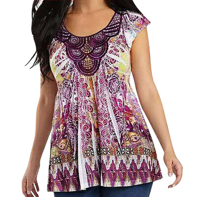 Starmoon Women Ladies Summer Short Sleeve Printing Casual Tops T-Shirt Loose Top Blouse
Starmoon Women Ladies Summer Short Sleeve Printing Casual Tops T-Shirt Loose Top Blouse