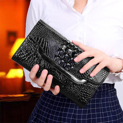 Tailored Women Handbag Money Coin Purses Holder Alligator Crocodile Long Clutch Wallets
Tailored Women Handbag Money Coin Purses Holder Alligator Crocodile Long Clutch Wallets
