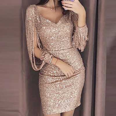 〖Follure〗Women Sexy Solid Sequined Stitching Shining Club Sheath Long Sleeved Mini Dress
〖Follure〗Women Sexy Solid Sequined Stitching Shining Club Sheath Long Sleeved Mini Dress