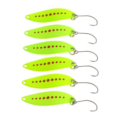 YAPADA 6Pcs 2g33cm 3g38cm Zinc Alloy Hard Fishing Lures Spoon Sequin Paillette Baits with Single Hook
YAPADA 6Pcs 2g33cm 3g38cm Zinc Alloy Hard Fishing Lures Spoon Sequin Paillette Baits with Single Hook
