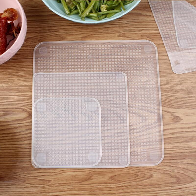 Reusable Silicone Caps Food Keeping Stretch Wrap Seal Film Bowl Cover Home Storage Organization Kitchen Tools 3 Sizes
Reusable Silicone Caps Food Keeping Stretch Wrap Seal Film Bowl Cover Home Storage Organization Kitchen Tools 3 Sizes