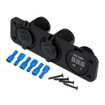 Dual USB Car Cigarette Lighter Socket Splitter Charger Adapter Power Socket Digital Voltmeter
Dual USB Car Cigarette Lighter Socket Splitter Charger Adapter Power Socket Digital Voltmeter