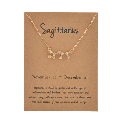 Brown Card Fashion Jewelry Zodiac Crystal Star Sign 12 constellation Pendant Necklace For Women
Brown Card Fashion Jewelry Zodiac Crystal Star Sign 12 constellation Pendant Necklace For Women