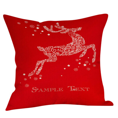 Siaonvr Christmas Throw Pillow Cover Pillowcases Decorative Sofa Cushion Cover
