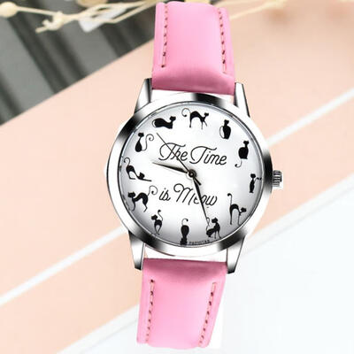 Women Watches Gift Fashion Cat Pattern Ladies Girls Quartz Wrist Watch Leather Band Clock Reloj Mujer 2018 F
Women Watches Gift Fashion Cat Pattern Ladies Girls Quartz Wrist Watch Leather Band Clock Reloj Mujer 2018 F