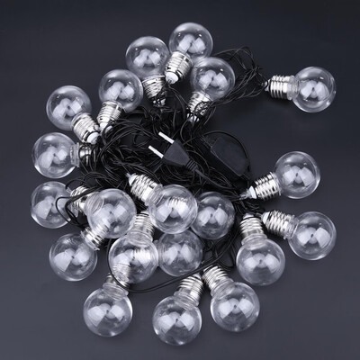 6M 20 LED Clear Globe Indoor Outdoor Decoration Plastic Bulb Festoon Party Garden Yard Fence Lamp Holiday String Lights
6M 20 LED Clear Globe Indoor Outdoor Decoration Plastic Bulb Festoon Party Garden Yard Fence Lamp Holiday String Lights