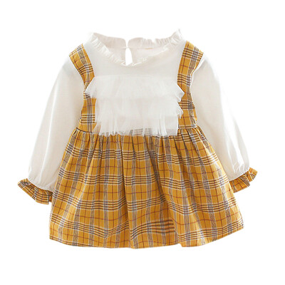 Autumn New Baby Girl Dress 0-3T Lovely Toddler Girl Plaid Pattern Dress Fashion Cute Lace Stitching Fake Two-piece Dress
Autumn New Baby Girl Dress 0-3T Lovely Toddler Girl Plaid Pattern Dress Fashion Cute Lace Stitching Fake Two-piece Dress