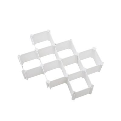 Toponeto 6pc Plastic Closet Divider Cabinet Organiser Honeycomb Latticed Partition Drawer
Toponeto 6pc Plastic Closet Divider Cabinet Organiser Honeycomb Latticed Partition Drawer