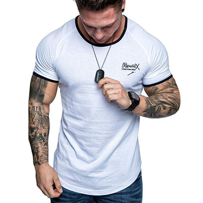Toponeto Summer Mens Casual Letter Printed Stitching Short-sleeved T-shirt Top Blouse
Toponeto Summer Mens Casual Letter Printed Stitching Short-sleeved T-shirt Top Blouse