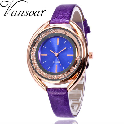 Vansvar Fashion Leather Strap Women Rhinestone Wrist Watch Casual Women Dress Watches Watched Hot Relogio Feminino 533
Vansvar Fashion Leather Strap Women Rhinestone Wrist Watch Casual Women Dress Watches Watched Hot Relogio Feminino 533