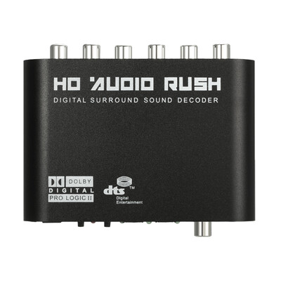51 Audio Rush SPDIF Coaxial to 5121 Channel DTSAC-3 Audio Decoder Surround Sound Rush for STB DVD Player HD Player Xbox 360 E
51 Audio Rush SPDIF Coaxial to 5121 Channel DTSAC-3 Audio Decoder Surround Sound Rush for STB DVD Player HD Player Xbox 360 E