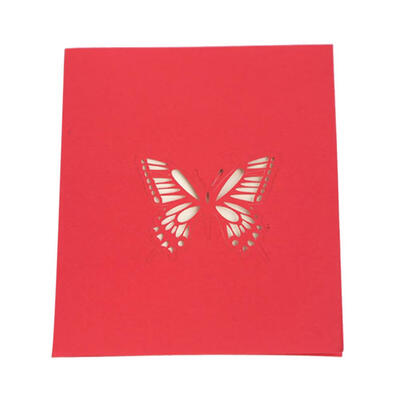 3D Pop Up Cards Handmade Greeting Card Postcard Friendship Blessing Card