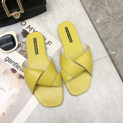 In the summer of 2019 the new cross slipper flat-bottomed skid-proof drag soft bottom Korean version of simple Joker wear waterpr
In the summer of 2019 the new cross slipper flat-bottomed skid-proof drag soft bottom Korean version of simple Joker wear waterpr