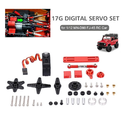 Replacement For 112 MN-D90 FJ-45 17g Digital Servo Set Upgrade Car Servo High Torque Metal Gear RC Parts
Replacement For 112 MN-D90 FJ-45 17g Digital Servo Set Upgrade Car Servo High Torque Metal Gear RC Parts