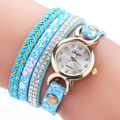 Exquisite circle knitting bracelet watch Korean fashion casual small dial rhinestone female watch
Exquisite circle knitting bracelet watch Korean fashion casual small dial rhinestone female watch