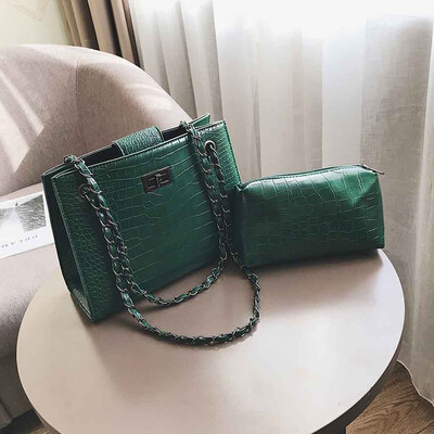 Tailored Fashion Women Crocodile Pattern Mother Bag Shoulder Bag Chain Handbag Messenger
Tailored Fashion Women Crocodile Pattern Mother Bag Shoulder Bag Chain Handbag Messenger