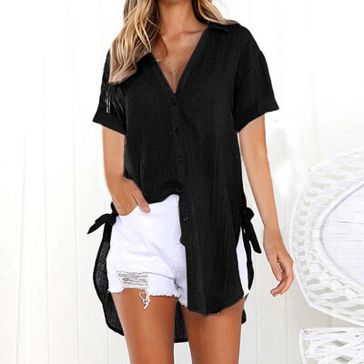 Starmoon Womens Loose Button Long Shirt Dress Cotton Ladies Casual Tops T-Shirt Blouse
Starmoon Womens Loose Button Long Shirt Dress Cotton Ladies Casual Tops T-Shirt Blouse