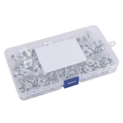 Greensen 110pcs 1 Box T Nuts Rivet Nut M10\M8\M6 \M5\M4\M3 Four Claws Galvanized T-nut Set
Greensen 110pcs 1 Box T Nuts Rivet Nut M10\M8\M6 \M5\M4\M3 Four Claws Galvanized T-nut Set