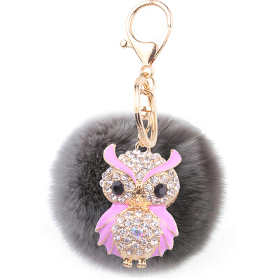 Car Keychain Handmade Cute Creative Plush Owl Rex Rabbit Hairball Crystal Rhinestone Jewelry Bag Pendant
Car Keychain Handmade Cute Creative Plush Owl Rex Rabbit Hairball Crystal Rhinestone Jewelry Bag Pendant