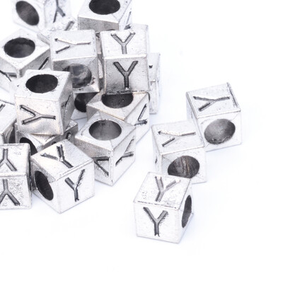 Antique Silver Plated Alloy European Beads Large Hole Cube Beads with Initial Letter Cadmium Free & Lead Free LetterY
Antique Silver Plated Alloy European Beads Large Hole Cube Beads with Initial Letter Cadmium Free & Lead Free LetterY