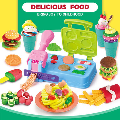 Siaonvr Childrens Plasticine Mold Tool Set Hamburger Machine Christmas Childrens Gift