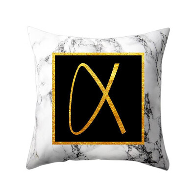 Modern Pillowcases 4545 Gold Alphabet Word Letter White Marble Pattern Pillow Case Super Soft Throw Sofa Bed Cushion Cover Protec
Modern Pillowcases 4545 Gold Alphabet Word Letter White Marble Pattern Pillow Case Super Soft Throw Sofa Bed Cushion Cover Protec