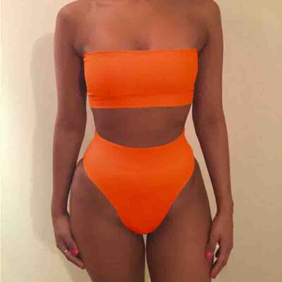 Women Bandeau High Waisted Bikini Set Push Up Padded Swimsuit Swimwear Bathing
Women Bandeau High Waisted Bikini Set Push Up Padded Swimsuit Swimwear Bathing