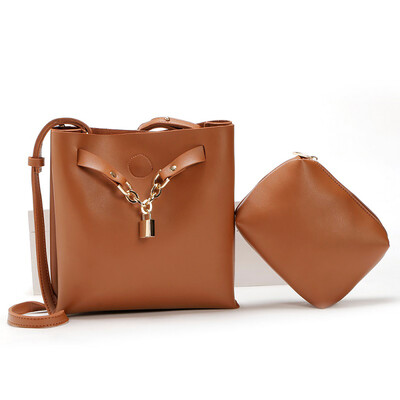 Tailored Women Fashion Bucket With Hardware Lock Composite Shoulder Messenger Bag 2pcs
Tailored Women Fashion Bucket With Hardware Lock Composite Shoulder Messenger Bag 2pcs