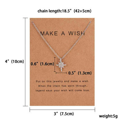 Fashion Star Paper Card With Bow Pendant Women Minimalist Clavicle Chain Necklace Statement Valentines Day Gift Card
Fashion Star Paper Card With Bow Pendant Women Minimalist Clavicle Chain Necklace Statement Valentines Day Gift Card