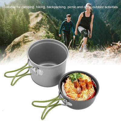 Greensen 2Pcsset Portable Aluminum Pot Cookware Outdoor BBQ Travel Camping Picnic Aluminum Pot Portable Outdoor Cookware
Greensen 2Pcsset Portable Aluminum Pot Cookware Outdoor BBQ Travel Camping Picnic Aluminum Pot Portable Outdoor Cookware
