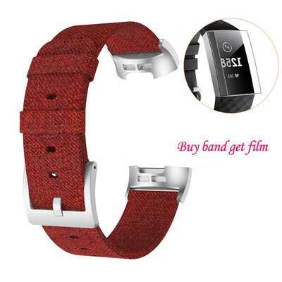 〖Follure〗Replacement Woven Canvas Fabric Watch Band Wrist Strap Film For Fitbit Charge 3
〖Follure〗Replacement Woven Canvas Fabric Watch Band Wrist Strap Film For Fitbit Charge 3