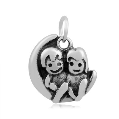 Couples 316 Stainless Steel Pendants for Valentines Day Antique Silver 18x18x35mm Hole 5mm 
Couples 316 Stainless Steel Pendants for Valentines Day Antique Silver 18x18x35mm Hole 5mm