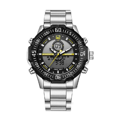 WEIDE WH6105 Dual Display Quartz Digital Men Watch Multifunctional Sports 3ATM Waterproof Big Dial Large Face Stopwatch Timer Week
WEIDE WH6105 Dual Display Quartz Digital Men Watch Multifunctional Sports 3ATM Waterproof Big Dial Large Face Stopwatch Timer Week