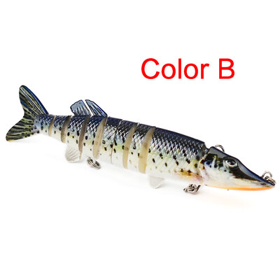 New Hot 128cm21g Artificial Fishing Lure Bait 3D Eyes 9 Segments Fish Lures 2 Hooks Sea Fishing Swimbait Tackle
New Hot 128cm21g Artificial Fishing Lure Bait 3D Eyes 9 Segments Fish Lures 2 Hooks Sea Fishing Swimbait Tackle