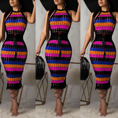 Sexy Womens Rainbow Halter Neck Boho Bodycon Beach Party Dress Sundress Holiday
Sexy Womens Rainbow Halter Neck Boho Bodycon Beach Party Dress Sundress Holiday