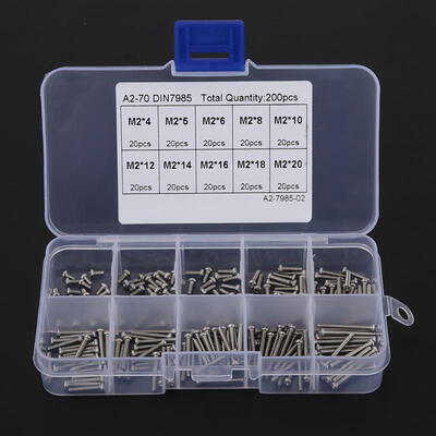 Greensen 200pcs M24\M25\M26\M28\M210\M212 M214\M216\M218\M220 Cross Pan Head Screw Set
Greensen 200pcs M24\M25\M26\M28\M210\M212 M214\M216\M218\M220 Cross Pan Head Screw Set