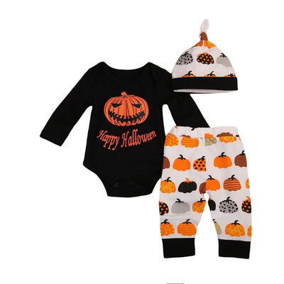 Halloween Newborn Baby Boys Girls Romper Bodysuit Pants Leggings Outfits Clothes