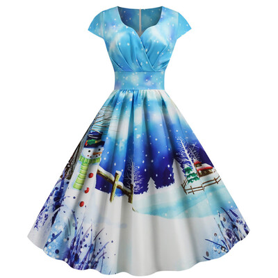 Tailored Women Vintage Short Sleeve Christmas 1950s Housewife Evening Party Prom Dress
Tailored Women Vintage Short Sleeve Christmas 1950s Housewife Evening Party Prom Dress