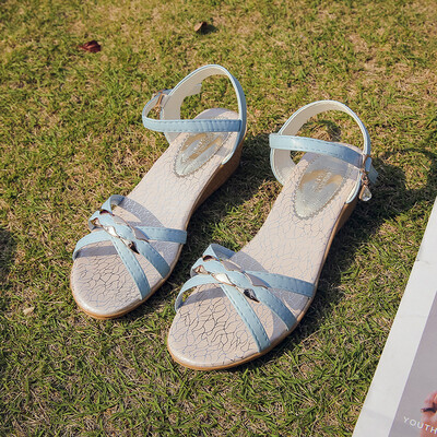 Womens Sandals Summer Korean Mid-heel Wedge Buckle Womens Shoes Open-toed Student Beach Shoes Tide
Womens Sandals Summer Korean Mid-heel Wedge Buckle Womens Shoes Open-toed Student Beach Shoes Tide