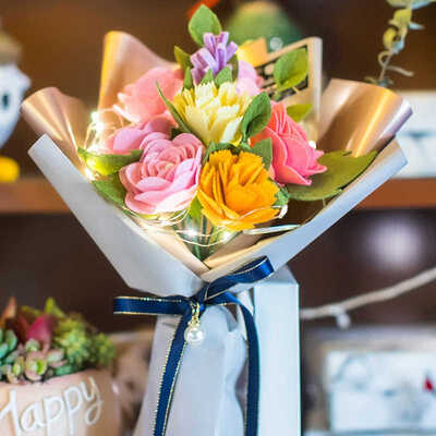 Artificial Non-Woven Fake Flowers Bouquet Set Floral Wedding Bouquet Handicraft Decor Natural Lifelike Beautiful
Artificial Non-Woven Fake Flowers Bouquet Set Floral Wedding Bouquet Handicraft Decor Natural Lifelike Beautiful
